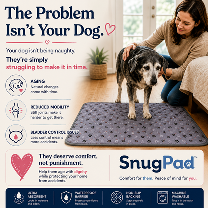 SnugPad™ — Washable Pee Pad for Senior Dogs