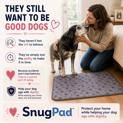 SnugPad™ — Washable Pee Pad for Senior Dogs