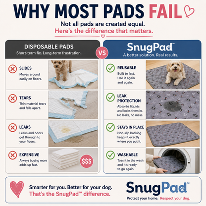 SnugPad™ — Washable Pee Pad for Senior Dogs